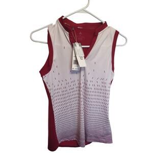 Adidas Sleeveless Golf Polo Legacy Burgundy XS Classic Outdoors‎ Country Club